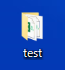フォルダ「test」